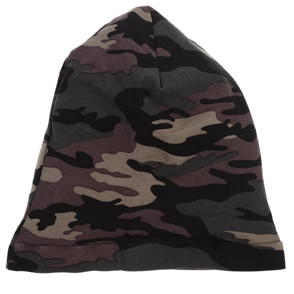 FOMIYES Satin Lined Hair Bonnet for Women, Elastic Edge Camouflage Cover, Cap for Chemo Patients, 1 Pack
