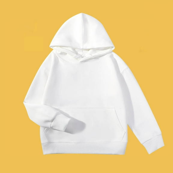 BLCHUNen Kids Hoodies for 2-12 Years Pullover Drawstring Sweatshirts with Pocket Casual Workout Long Sleeve Fall Tops