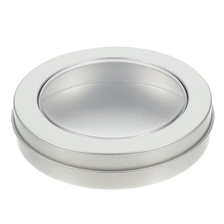 

NUOLUX 1Pc Candy Cake Storage Window Box Tinplate Storage Case Cookie Organizer