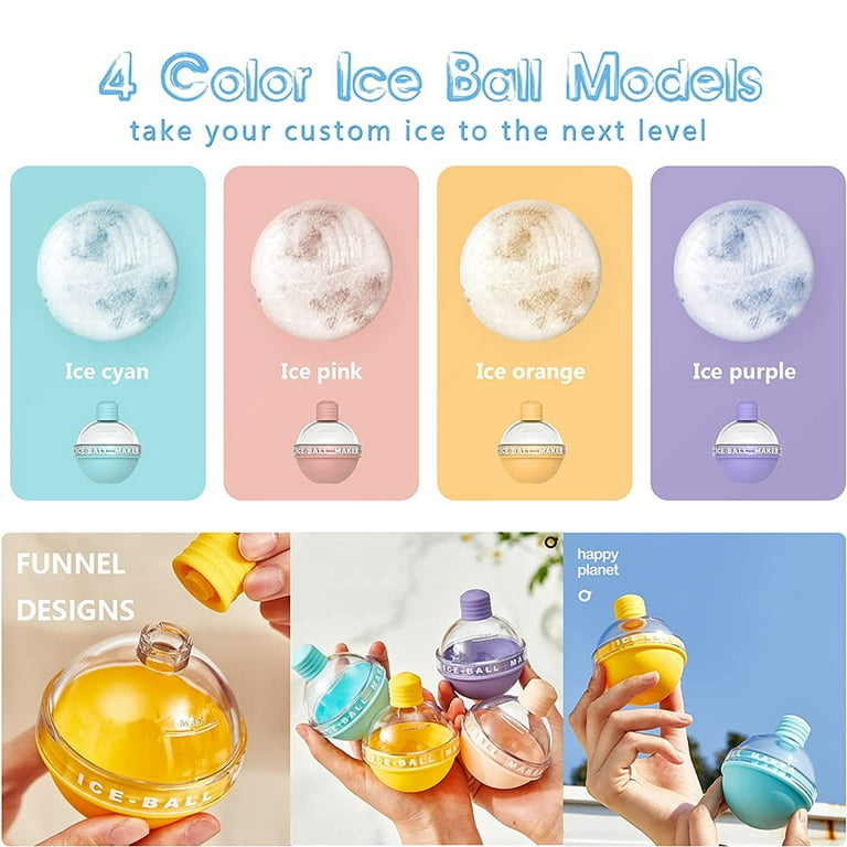 Solid Color Light Bulbs Ice Molds Ball Maker For Whiskey Home Silicone Ice  Cube