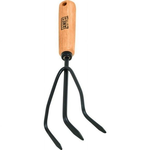 AMES-True Temper 34925974 2446300 Hand Cultivator with Wood Handle