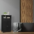 thumbnail image 2 of Giantex Multifunctional Floor Cabinet, Freestanding Bathroom Cabinet with Removable Drawers and Adjustable Shelf for Bathroom, Living Room, Bedroom or Entryway, 24 x 12 x 43 inches (Black), 2 of 8