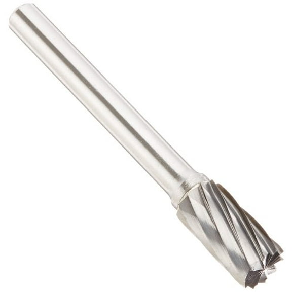 SB3NF 3/8" X 3/4" Cyl End Cut Carbide Burr 1/4" Shank - Aluminum, DULSB3NF