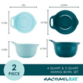 thumbnail image 2 of Rachael Ray Tools and Gadgets Nesting Mixing Bowl Set, 2-Piece 4Qt/5Qt, 2 of 8