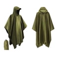 thumbnail image 5 of Kilaqueen Hooded Rain Poncho for Adults Hiking Camping Portable Waterproof Lightweight Rain Coat for Men Women Reusable Rain Jacket for Emergency Outdoor, 5 of 9