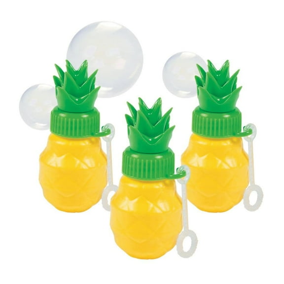 Pineapple Bubble Bottle - Party Favors - 12 Pieces