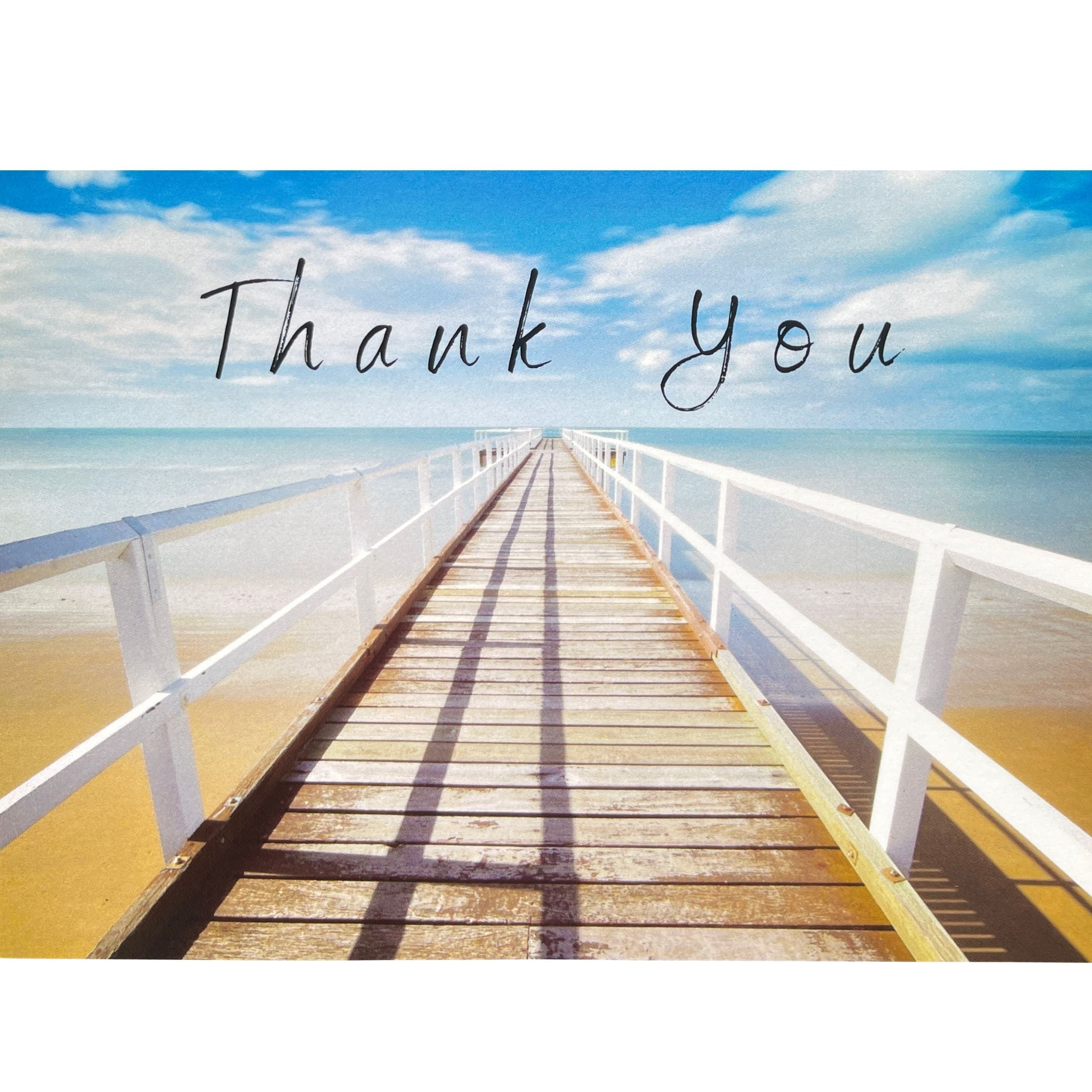 Beach Funeral Sympathy Thank You Cards with Envelopes (24 Pack, 4.25 X 6  Inches) Bereavement Message Inside - Walmart.com