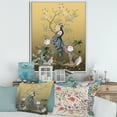 thumbnail image 2 of Designart 'Chinoiserie With Peonies and Birds VI' Traditional Framed Canvas Wall Art Print, 2 of 5