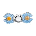 thumbnail image 1 of Tendeur de Taille pour Pantalon Boutons Fleuris pour Jeans Amples Boucle Réglable Ensemble de Clips de Pantalons Sans Couture pour Jeans Jupes (Fleurs2) Bouton compatible avec Machine Boutons en Bois 20mm Léger, 1 of 3