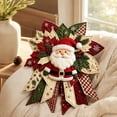 thumbnail image 2 of Clearance! Festive Quilted Christmas Door Hanging DIY Sewing Kit, Christmas Quilted Bow DIY Kit with Fabric, Batting, Thread, Templates & Instructions, Hanging Decor Kit for Door Wall Display, #13, 2 of 6