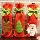 thumbnail image 3 of Matsuzay Cubierta de botella de vino Cordón Santa Claus de comedor de Navidad Bordado a prueba de polvo Ropa de encaje Accesorios de regalo de Kits de decoración para fiestas Papá Noel Matsuzay HA070039-01B, 3 of 6