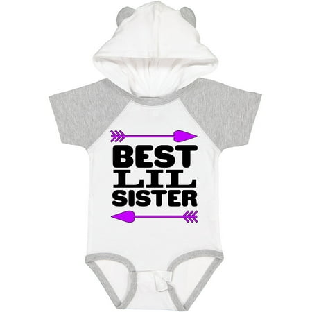 

Inktastic Best Lil Sister Gift Baby Girl Bodysuit