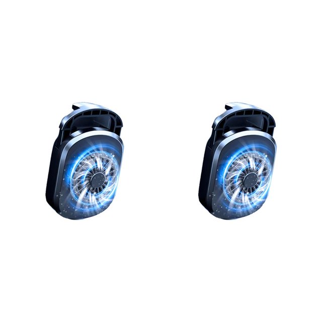 Sidaley Radiador para teléfono móvil DC 5V Ventilador de refrigeración para juegos de funcionamiento silencioso Negro Type2 NO2