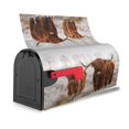 thumbnail image 3 of Bingfone Scottish Highland Cow Magnetic Mailbox Cover Standard Size For Garden Yard Outdoor Decorations-25.5x21 In, 3 of 7