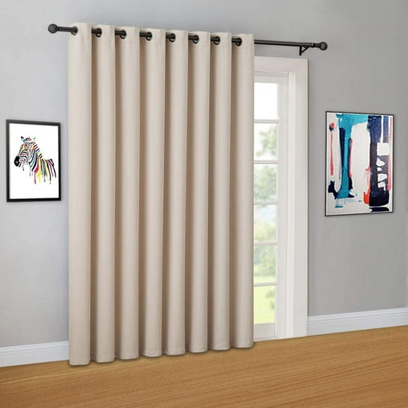 extra wide patio door curtains