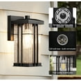 thumbnail image 5 of Outdoor Wall Lantern Exterior Porch Light Fixture Outside Garage Sconce Lighting Waterproof Farmhouse Wall Mount Carriage Lamp for House Patio Doorway, 5 of 9