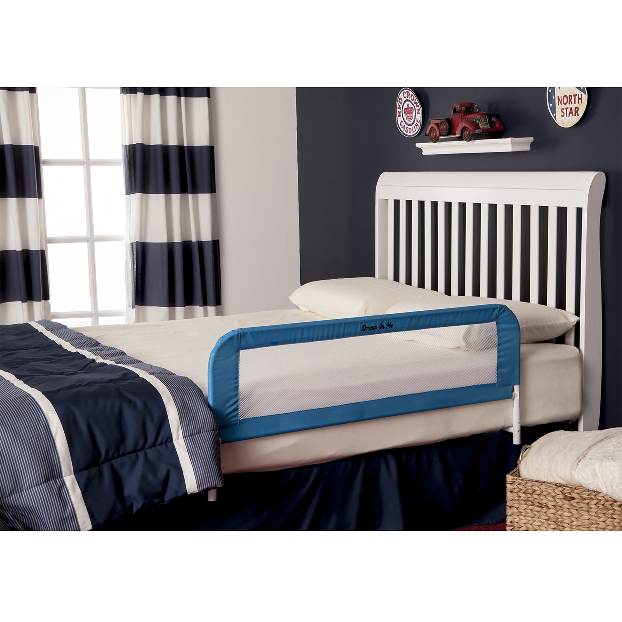 Bed Rail For Kids Convertible Crib Toddler Baby Safety Mesh Fastens Bed Rail For Kids Convertible Crib Toddler Baby Safety Mesh Fastens Security 33