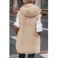 thumbnail image 3 of Chaleco Reversible sin Mangas con Capucha PRETTYGARDEN Otoño 2025 Marrón Talle S, 3 of 6