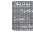 thumbnail image 6 of family theme Curtain Theme Bathroom Curtain Set with Hooks Decor 72"X72", 6 of 9
