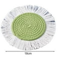 thumbnail image 6 of Cup Mat Highly Absorbent Braided Drink Coaster Solid Color Heat-Resistant Reusable Woven Coaster Cup Pad, 6 of 8