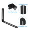 thumbnail image 4 of Uxcell 2Pack Soporte de esquina ajustable en forma de L con ranura, 6.5" x 4.72" soporte, negro, 4 of 6