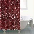 thumbnail image 4 of Red Christmas Snow Pattern Shower Curtain 72"x72" ,Bathroom Decorative Shower Curtains Set with 12 Hooks,Modern Waterproof Washable Shower Curtain, 4 of 6
