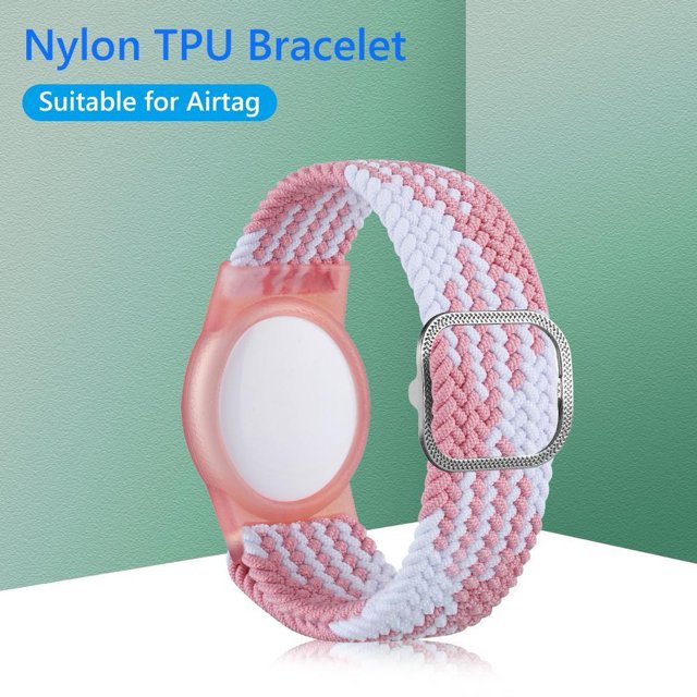 Pulsera Correa de reloj a prueba de golpes Funda protectora de TPU Correa de muñeca de nailon para Airtag
