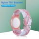 thumbnail image 5 of Funda Protectora TPU Antirrayas con Pulsera Nailon Btafrte para Apple Airtag Rosa Blanco, 5 of 8