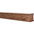 Bisbee Inch Oak Wood Fireplace Mantel Shelf with Top and Bottom Molding