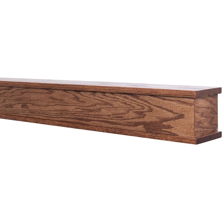 Mantels Direct Bisbee Floating Fireplace Oak Hardwood Mantel Shelf - 60 Inch  x 6 Inch Provincial Color Wooden Shelf For Electric Fireplaces - Walmart.com