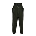 thumbnail image 2 of Men's Casual Pants Men's Sweatpants Pants Soft Comfy Loose Wide Leg Trousers Sports Running Jogger Harem Green XL, 2 of 8
