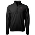thumbnail image 2 of Men's Cutter & Buck Black Georgia Bulldogs Alumni Logo Cascade Eco Sherpa Fleece Quarter-Zip Jacket, 2 of 3