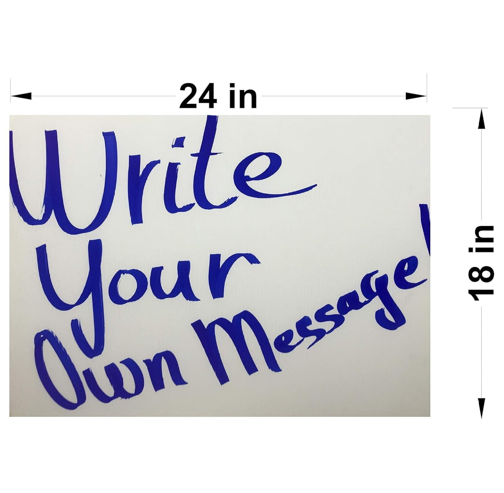 20 Pack, Blank Signs 24'' x 18'', 18'' Corrugated Signs Board, Great for Advertising Any Events, Open House, Yard Sales, Direction Signs, Ship Same Day (20Signs24x18)
