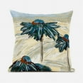 thumbnail image 6 of Hawaii Floral Oil Duo Indoor/Outdoor Pillow in Yellow Blue 18x18, 6 of 6