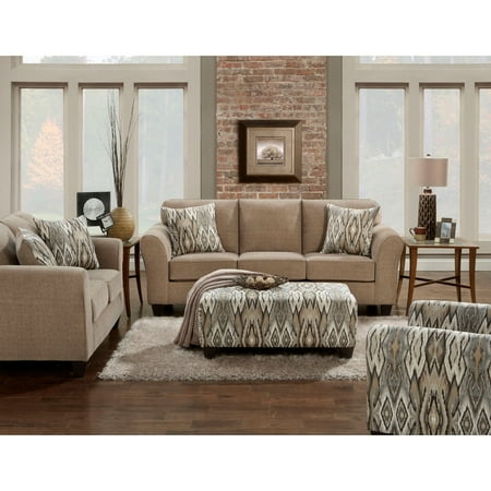 Cambridge Haverhill Two Piece Living Room Set In Tan Sofa And