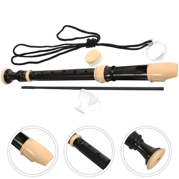 Masteelf 1 Set Of Kids Recorder Instrument 8 Hole Soprano Recorder Funny Small Recorder Beginner Plastic Soprano Recorder With Clean Rod And Carrying Bag