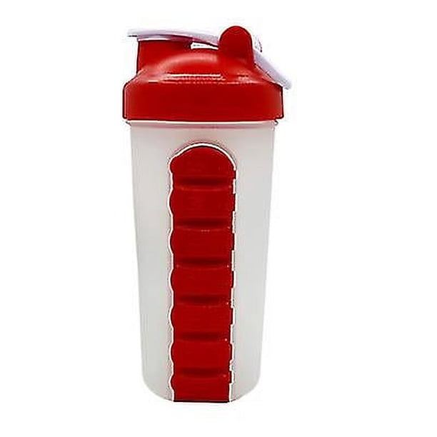 Vaso portátil para agitar pastillas para exteriores, 700 ml, para agua deportiva con tapa
