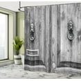 thumbnail image 5 of Ambesonne Rustic Shower Curtain, Tuscany House Florance, 69"Wx70"L, Grey, 5 of 5