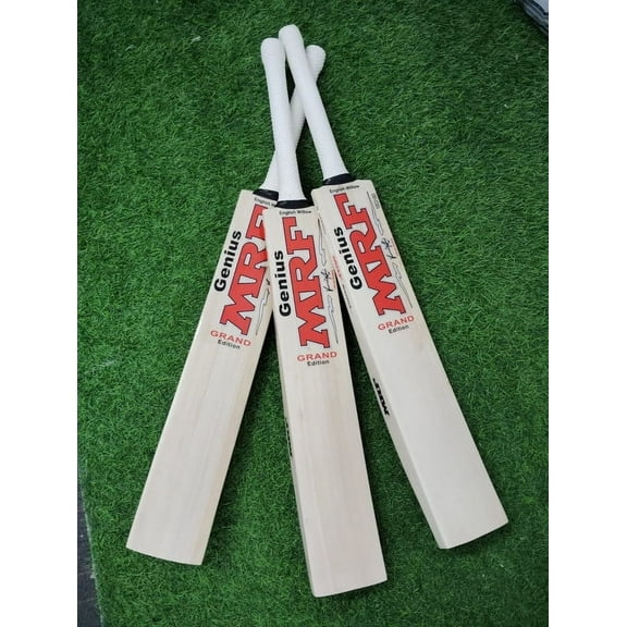 3x MRF English Willow Cricket Bat Ready To Play