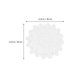 thumbnail image 2 of 1Pc Crochet Placemat Cuisine Mat Dining Mat Western Food Mat Cuisine Pad Cotton Mat for Food European-style Placemat (White), 2 of 4
