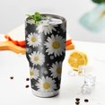 thumbnail image 3 of Daisy Floral Tumbler with Lid and Straw Stainless Steel 30oz Daisy Tumbler Cup Insulated Daisy Water Bottle Cups Coffee Tumbler Travel Mug Gifts for Women, 3 of 7