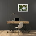 thumbnail image 3 of Morris, Arthur 32x23 White Modern Wood Framed Museum Art Print Titled - FL Snowy egret displaying surrounded by foliage, 3 of 4