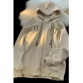 thumbnail image 6 of Mainly Recommended Spring Heavily Embroidered Cardigan Hooded Sweatshirt Zipper Jacket Apricot M, 6 of 6