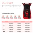 thumbnail image 3 of Vsdgher Robe de Nuit Noire Panthère Fond Rouge pour Filles Chemises de Nuit Manches Courtes à Volants Robe de Nuit Vêtements de Nuit Pyjamas pour Fête Pyjama-Grand, 3 of 6
