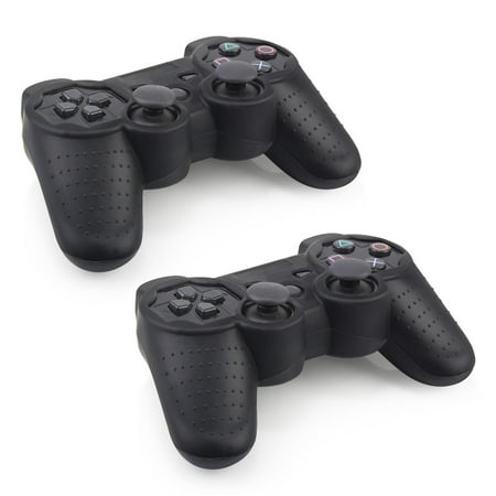 Insten Black Soft Silicone Skin Case (2 Pack) For Sony PS3 Controller