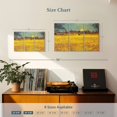 thumbnail image 3 of Elephant Stock Wheat Field At Sunset Wall Art - Horizontal Multi Panel Canvas - Living Room Wall Decor - Nature Multi Panel - Yellow And Orange Decor By Vincent Van Gogh - 23" x 14", 3 of 4