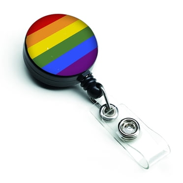 Carolines Treasures  CK7992BR Gay Pride Retractable Badge Reel