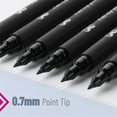 thumbnail image 4 of Pack of 24 - Black Felt Tip Pens, Fast Dry, 0.7mm Point, Fine Point, Bible Journaling, Planner Markers, 4 of 9
