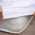 thumbnail image 3 of Queen Size Pure White Polyester Soft Comfortable Mattress Protector Cover Household Bedroom Use, 3 of 5