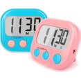 thumbnail image 1 of 2 Pack Classroom Timers for Teachers Kids Large Magnetic Digital Timer Blue Pink, 1 of 4